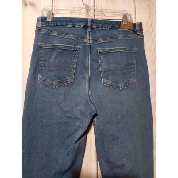 American Eagle Jeggings Ladies 14 Short Raw Hem High Rise - Picture 4 of 9